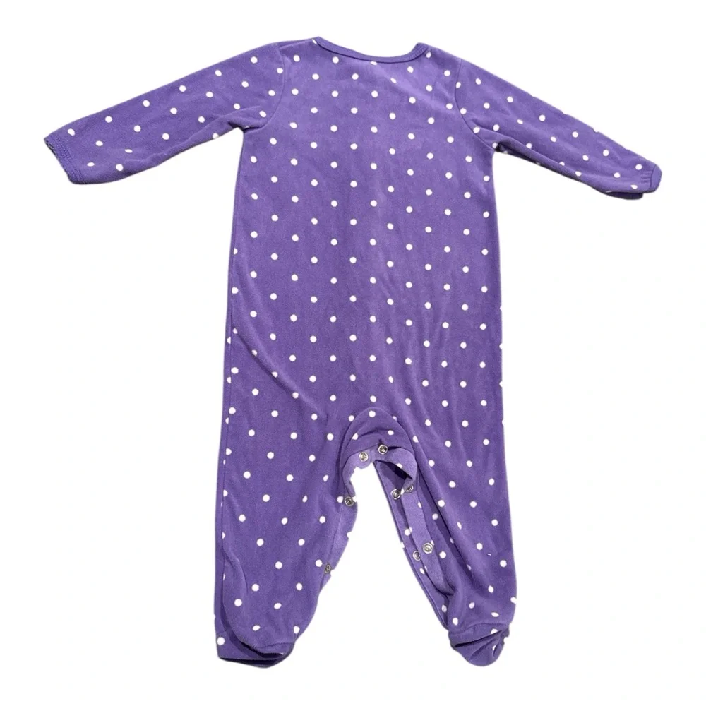 Carter's‎ Baby Girl Footless Fleece Pajamas, 2-Pack, 9 months.